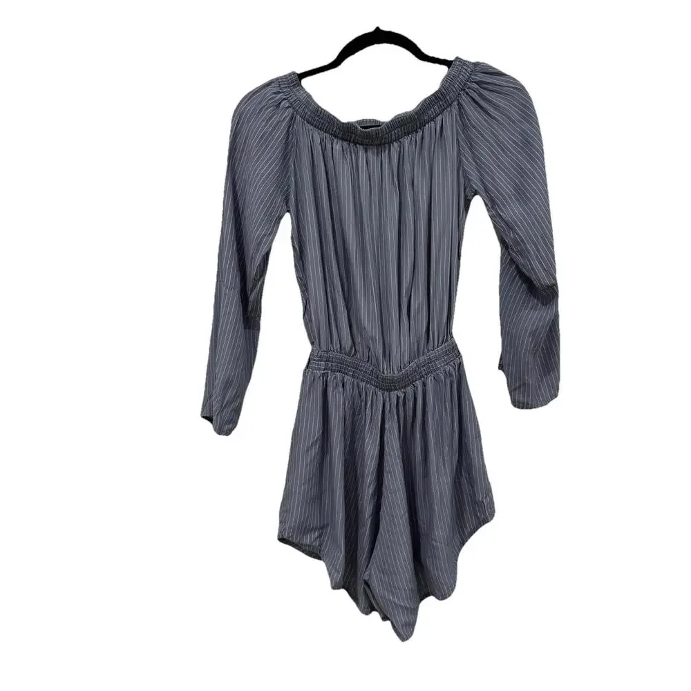FAITHFULL THE BRAND‎ Womens Romper US 2 Blue Pull On Lightweight VISION PAISLEY